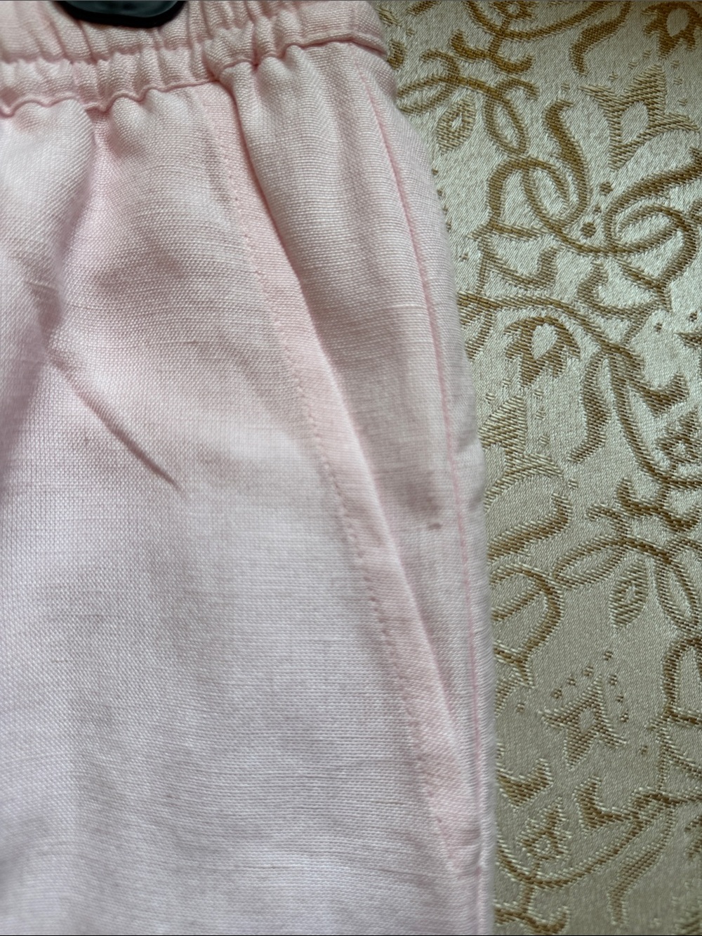 Linen lined drawstring trouser - Picture 8 of 10